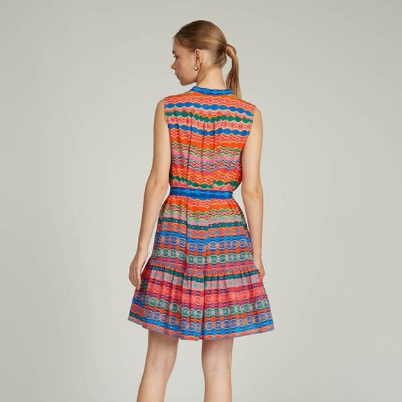 Saloni Tilly Dress in Rainbow Spectrum Size 6 - Picture 2 of 5